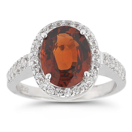 Fede nuziale ovale in oro bianco 14K con diamanti 13.25 ct - harrychadent.it