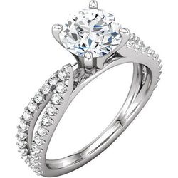Gioielli da donna con anello accentato con diamanti rotondi da 1.96 ct