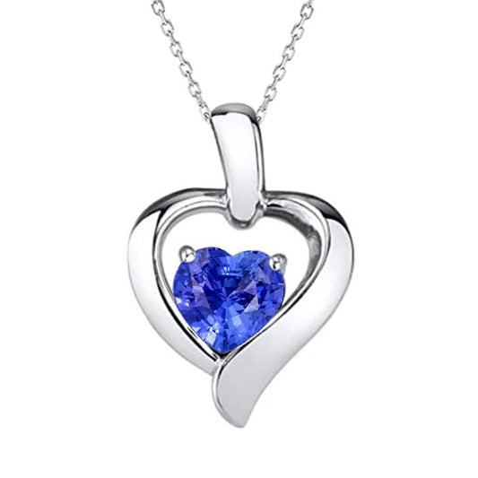 Gioielli da donna con ciondolo a forma di cuore con gemma solitario in oro 14K 1,50 carati - harrychadent.it