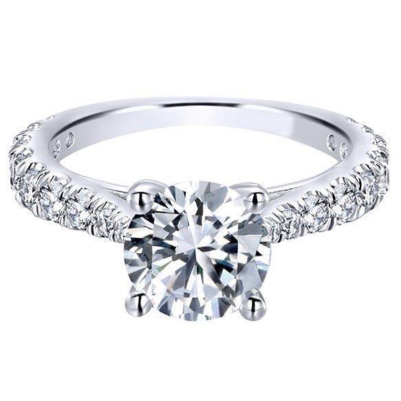 Gioielli in oro con anello di fidanzamento con diamante taglio rotondo da 1.35 carati - harrychadent.it