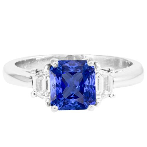 Gioiello per anello a forma di diamante a forma di trapezio con 3 pietre a forma di diamante 2.50 carati - harrychadent.it