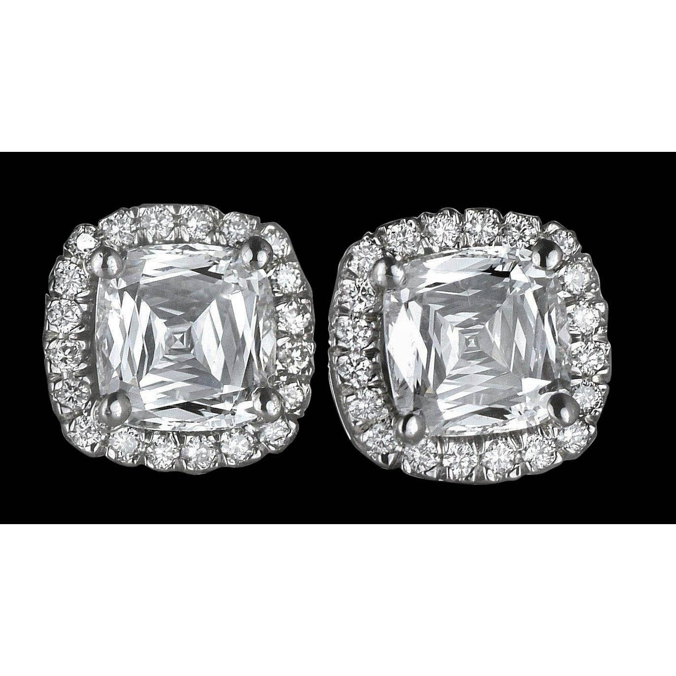 Halo Diamond Stud Orecchini Orecchini con diamanti naturali 2.24 carati - harrychadent.it