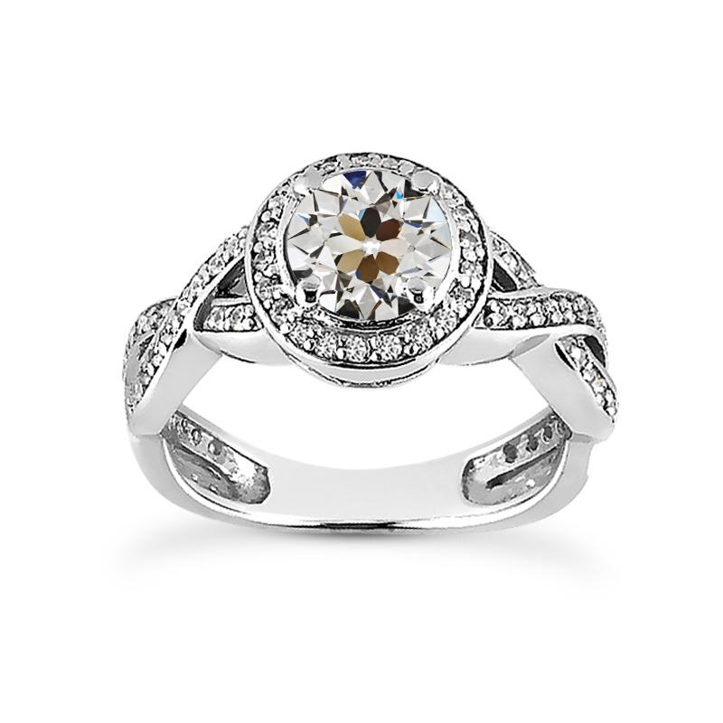Halo Il giro vecchio minatore Diamante Ring Infinity Style Jewelry 4,75 carati - harrychadent.it