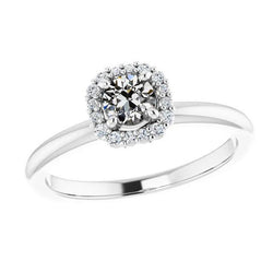 Halo Il giro vecchio minatore Diamante Wedding Ring Oro 2,50 carati
