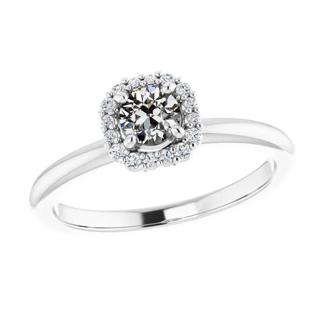 Halo Il giro vecchio minatore Diamante Wedding Ring Oro 2,50 carati - harrychadent.it