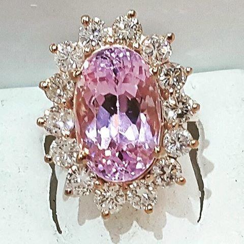 Kunzite Anello Cocktail