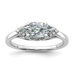 Marquise Old Mine Cut Diamante Anello di fidanzamento gioielli 6,50 carati