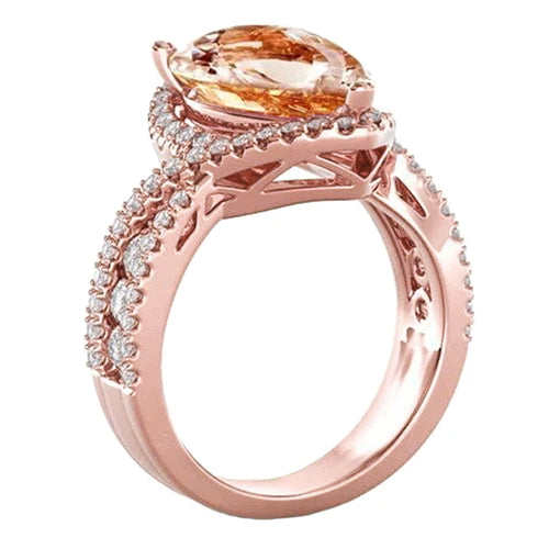 Morganite Anello Cocktail