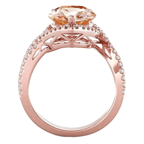 Morganite Anello Cocktail