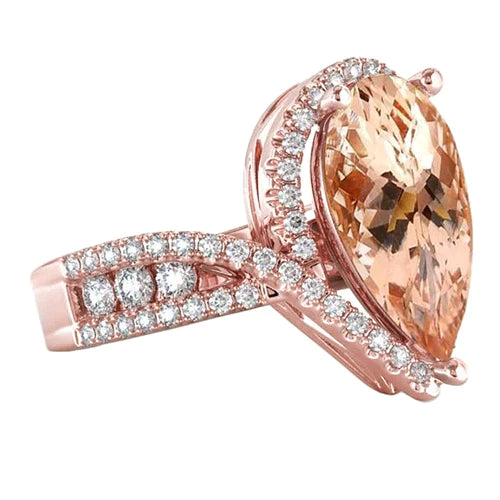 Morganite Anello Cocktail