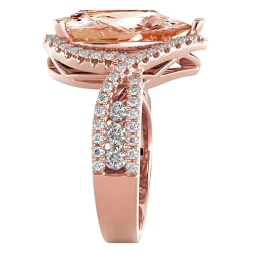 Morganite Anello Cocktail