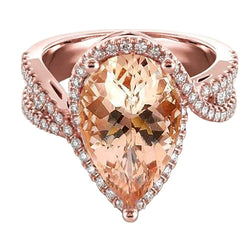 Morganite Anello Cocktail