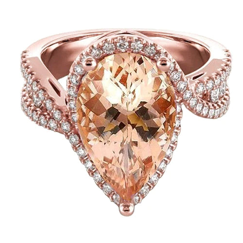 Morganite Anello Cocktail