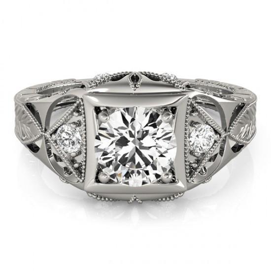 Nuovo anello con tre pietre da donna con diamanti da 1 carato in stile vintage - harrychadent.it