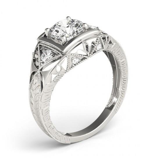 Nuovo anello con tre pietre da donna con diamanti da 1 carato in stile vintage - harrychadent.it