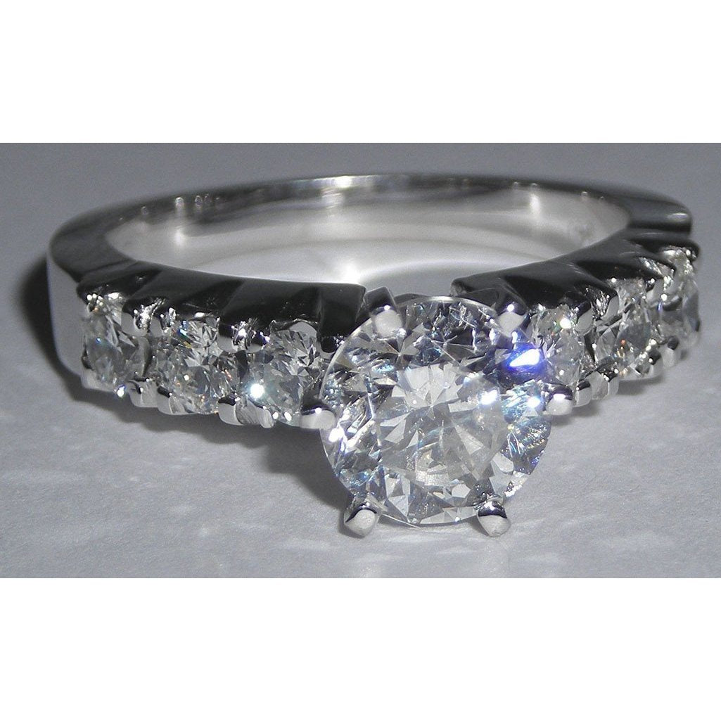 Nuovo anello di fidanzamento in oro bianco 14K con diamante da 1.61 ct - harrychadent.it