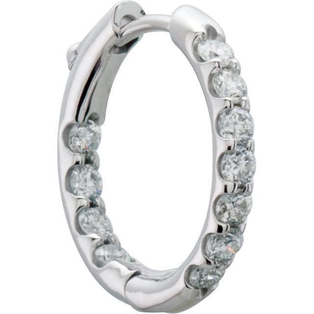 Orecchini a cerchio interno/esterno con diamanti rotondi da 1,50 carati - harrychadent.it