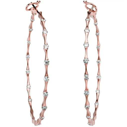 Latelita Orecchini A Goccia In Pietra Toscana: Oro Rosa E Tormalina Rosa, Eleganza Contemporanea - 2
