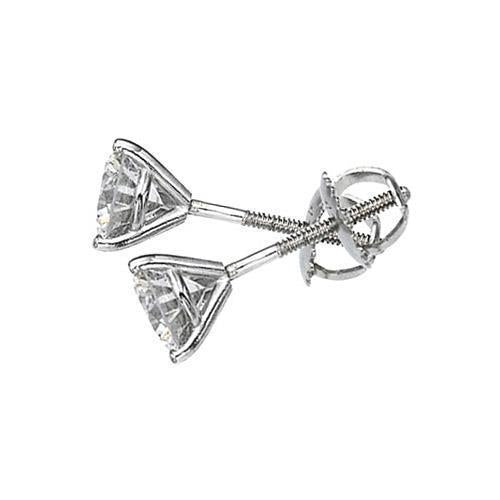 Orecchini con diamanti a borchie stile Martini 2 Ct E Vvs1 - harrychadent.it