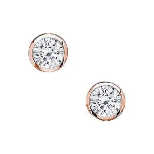 Orecchini con diamanti da cantiere da 2 carati Orecchini in oro rosa con diamanti tagliati a misura - harrychadent.it