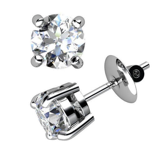 Orecchini da donna con diamanti a taglio rotondo da 2.30 ct - harrychadent.it