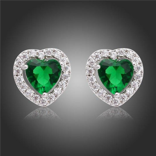 Orecchino Halo a perno con smeraldo verde da 4,70 ct e diamante - harrychadent.it