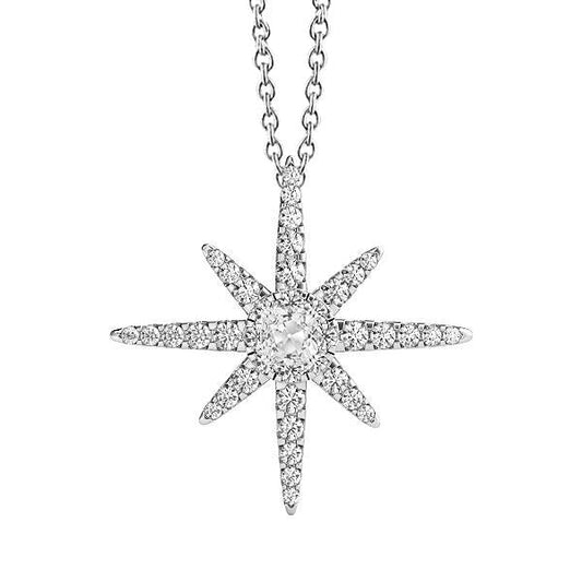 Halo Diamante Ciondolo Star Style Il giro & Cushion vecchio minatore 3 Carati - harrychadent.it