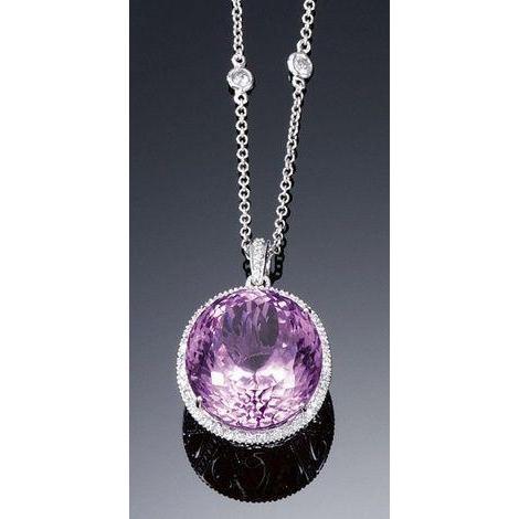 Porpora Kunzite Cristallo Collana