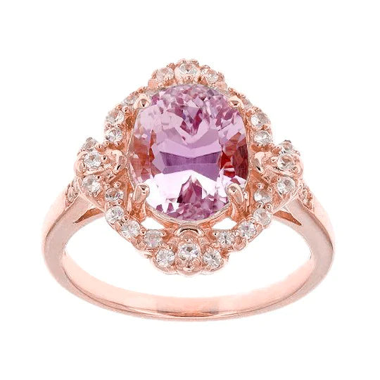 Rosa Kunzite Anello