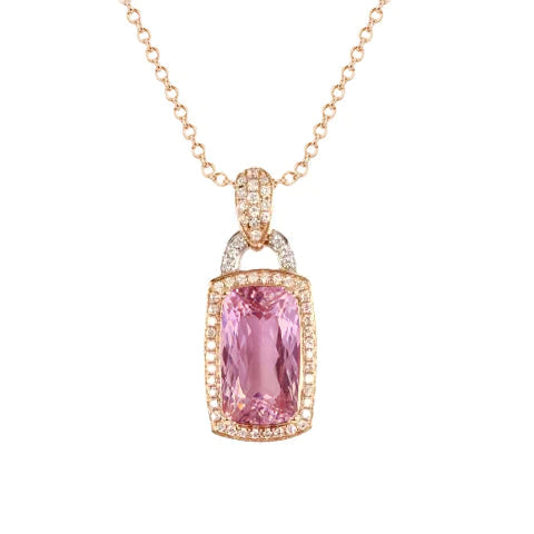 Rosa Kunzite Collana