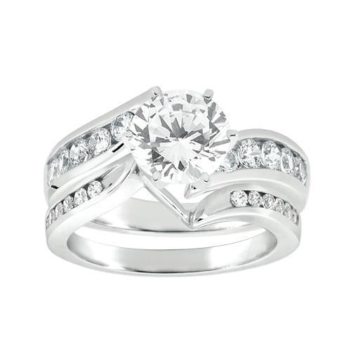 Set di anelli di fidanzamento con diamanti 1.75 carati - harrychadent.it