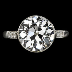 Set di castoni per anello con diamante vecchio minatore anniversario 6 carati gioielli da donna