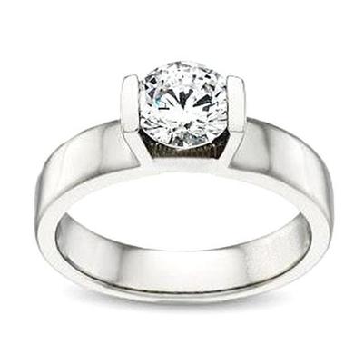 White Gold Solitaire 3.01 Carat Diamond Engagement Ring - harrychadent.it