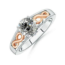 Solitario Diamante Rotondo Vecchio Stile Europeo 1.50 Carati Infinito