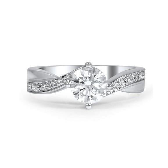Splendido anello a polo in oro bianco con diamanti da 2,80 ct - harrychadent.it
