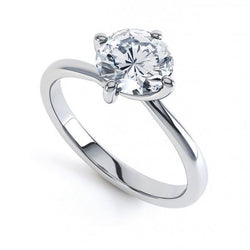 Splendido anello di fidanzamento con diamante solitario taglio rotondo da 2,25 ct