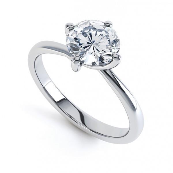 Splendido anello di fidanzamento con diamante solitario taglio rotondo da 2,25 ct - harrychadent.it