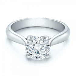 Splendido anello di fidanzamento con diamante taglio rotondo da 2 carati