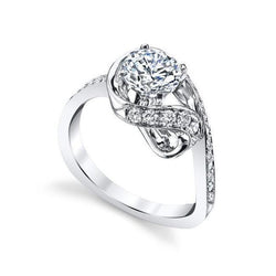 Splendido anello di fidanzamento con diamante taglio rotondo da 2.85 carati