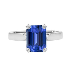 Srilanka Sapphire Solitaire Anello Anniversario Smeraldo 2.50 Carati