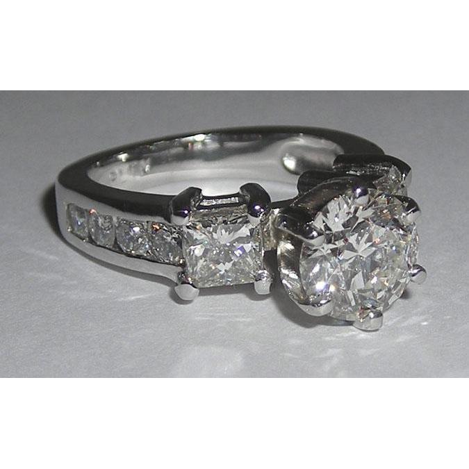 Tre diamanti in oro di alta qualità da 4,01 ct. Anello di fidanzamento - harrychadent.it