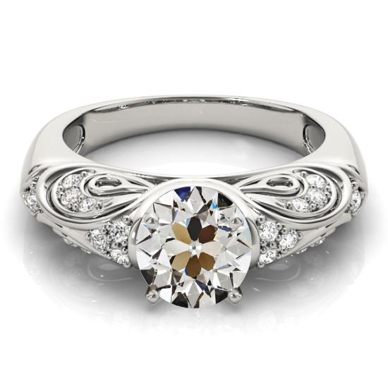 vecchio taglio Diamante Fancy Ring Vintage Style Ladies Jewelry 2,75 carati - harrychadent.it